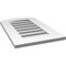 Ekena Millwork Arch Top Surface Mount PVC Gable Vent: Non-Functional, w/ 3-1/2"W x 1"P Standard Frame, 16"W x 24"H GVPAR16X2401SN - alternate 3